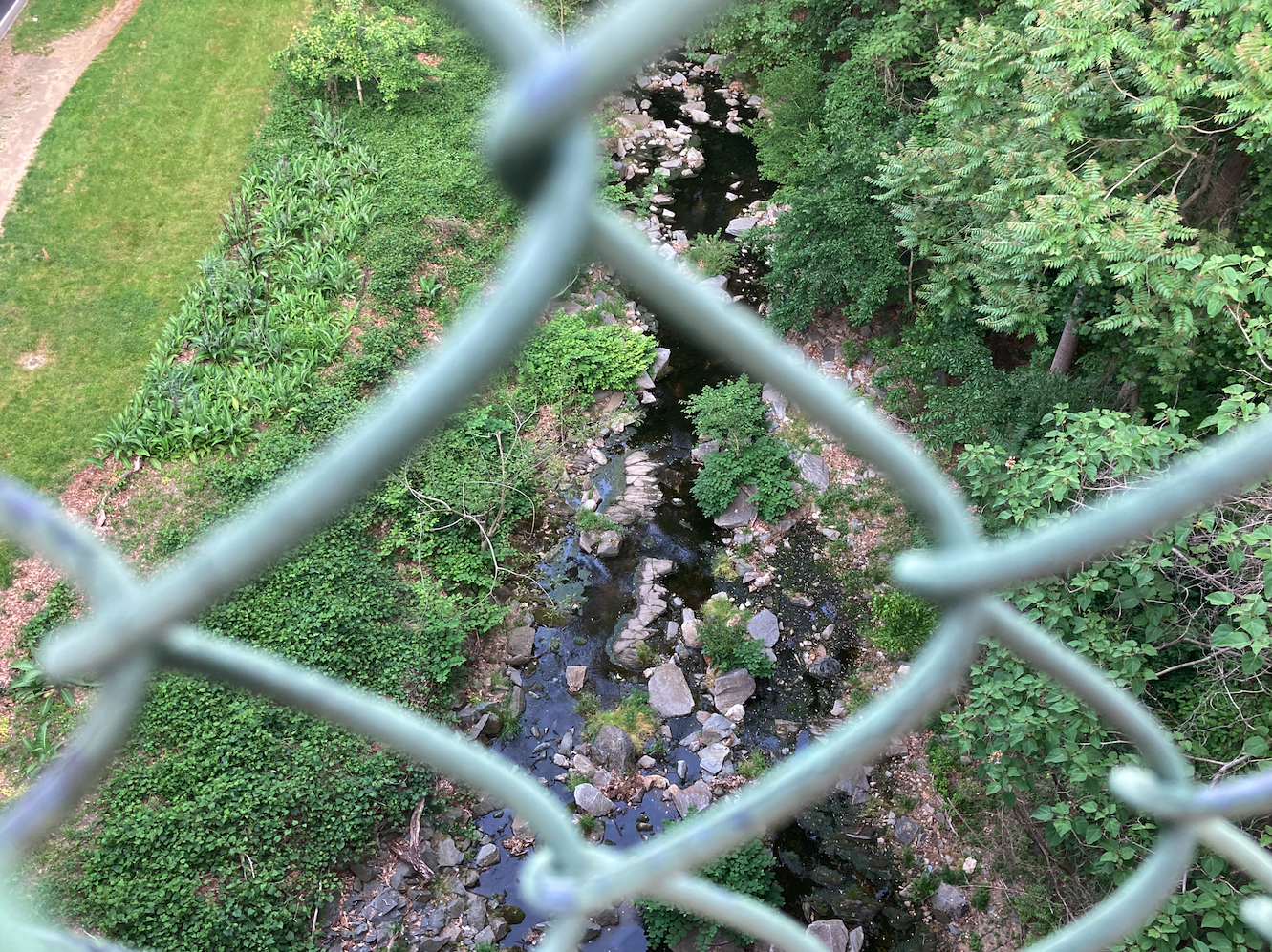 Sometimes the walking group takes routes that include overpasses.